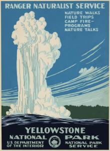 Yellowstone National Park 1938 Poster1